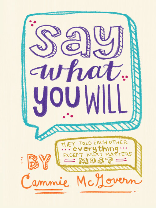 Cover of Say What You Will